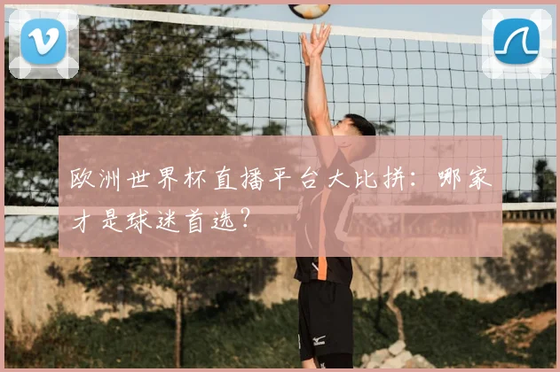 欧洲世界杯直播平台大比拼:哪家才是球迷首选?